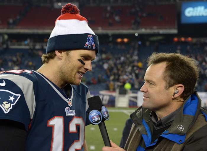 Steve Tasker interviews Tom Brady